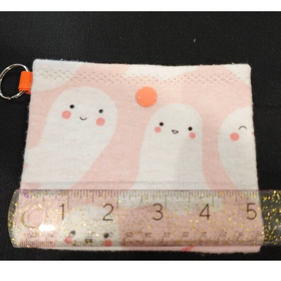 Ghostly Cute! - Set of 4 snap pouche key ring / ANYTHING holders! - Picture 9 of 14